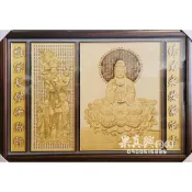 《大溪神桌 果真興佛具》  木質佛聯 觀音聯  佛像訂做 佛桌佛聯 神衣神帽 宮廟百貨 實木家具@大溪神桌