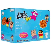 (店+)【CHARA 微百貨】韓國 SPIX 搖搖 香脆 點心麵 20g*20入 藍盒 燒烤 原味 蠟筆小新版