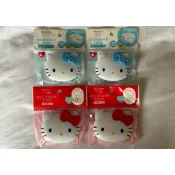 日本大創 三麗鷗 HELLO KITTY 四格藥盒（藍）/針線盒（紅）