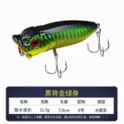 强效诱鱼🐟路亞餌水面系撞水波趴浮水波趴噪音假餌遠投淡水海釣翹嘴鱸魚黑魚