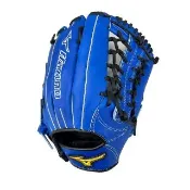 【MIZUNO 美津濃】MVP系列棒球手套外野T網檔12.75吋寶藍全牛皮(1ATGH26607)