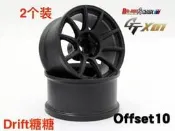 ART5110FB RC-ART SSR GTX01 RC仿真漂移輪轂 亞光黑 10mm【吉星新產】