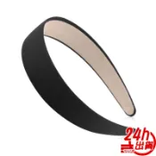 寬邊髮箍 黑色髮飾日韓時尚簡約 素面基礎款布藝寬緞帶頭箍防滑 基本百搭款 長短髮適用 人魚朵朵 台灣出貨 現貨