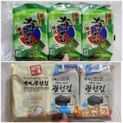 現貨當天出-雋品 橘平屋 岩燒海苔 雋品海苔 韓式海苔 4.2g三入一組 韓國海苔 百濟 梅子海苔 檸檬海苔 香檸海苔