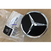 德國原廠Mercedes-Benz 賓士鋁圈中心蓋 黑色閃亮鍍鉻 輪殼蓋 中心殼 鋁圈蓋 輪圈蓋