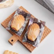 咖啡色 法文 烘焙包裝袋 收涎餅乾袋 西點袋 糖果袋 餅乾袋  蛋糕袋 月餅袋 蛋黃酥袋 鳳梨酥袋