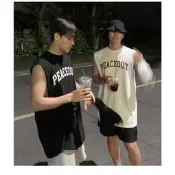 二手男裝 無袖上衣 背心坦克 寬肩背心 運動背心 正版 愛迪達 透氣網眼 運動背心 y2k