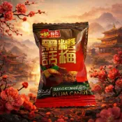 【福伯】黑糖話梅糖｜鹹甜回甘 古早味梅子糖果｜酸甜解膩 涼糖推薦 福伯 黑糖話梅糖 黑糖話梅福伯 黑糖+話梅 硬糖 糖果