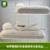 🔥鳥類專用🔥鸚鵡站臺 趴趴窩 鸚鵡休閒站臺 鸚鵡沙發 鸚鵡保暖棉墊吊床 站臺保暖 吊床棉墊冬季沙髮床墊玄鳳牡丹 鳥籠用品