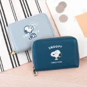 (店+)【Norns】Peanuts史努比皮質短夾零錢包 - Snoopy 多層卡夾