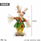 設彩品牌旗艦店 木偶模型 關節木偶 木頭手 復活節稻草人裝飾木偶假人道具鬼屋模型擺設桌面站立布置擺件『FY00047』