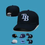 MLB 調節帽 光芒隊 Tampa Bay Rays 棒球帽 男女通用 可調整 平沿帽 嘻哈帽 運動帽