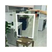 (店+)定製不銹鋼鋁合金智能鏡櫃門衛生間浴室櫃帶燈除霧LED玻璃鏡子門