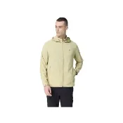 【Wildland 荒野】男涼感抗UV輕薄防護外套-月桂樹黃-M-2L-W1916-167(男裝/連帽外套/機車外套/休閒外套)