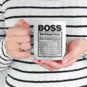 全球選品1館 生活百貨 BOSS nutrition facts馬克杯老闆的成分水杯子陶瓷咖啡辦公室禮物