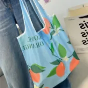 客製化 折疊購物袋 新款通懃折疊購物袋 超市買菜包 大容易定製logo 環保袋可愛動物植物