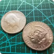 滿299出貨年份隨機美國50美分紀念幣肯尼迪磕碰少硬幣錢幣半美元50分