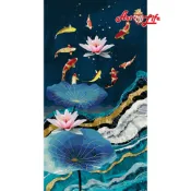 ArtLife 藝術生活 71127九魚圖_65x120cm不附內框  已投保商品責任險 DIY 數字油畫 現貨