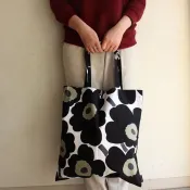  🎀✨Marimekko北歐極簡風單肩包✨沉穩黑白配色，大花圖案低調奢華，不挑人不挑穿搭，搭配休閒/文藝/職場風都合適