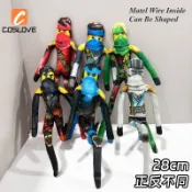 動漫 NINJAGO 粉絲製作 28CM 大公仔柔軟可動關節毛絨玩具毛絨 PP 棉布娃娃 Jay Nya Zane 搞笑