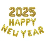 Jiadass 新年氣球套裝數字和字母鋁箔橫幅氣球適合派對