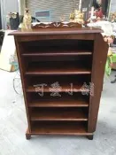台中☆可愛小舖傢俱☆鄉村風典雅實木製胡桃木色六層兩用鞋櫃鞋叉櫃鞋插角落方便收納置物萬用櫃客廳玄關開店房間臥室收納促銷中