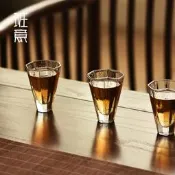 【小新茶具】班意 日式杯八角杯耐熱玻璃品茗杯出口日本清酒杯聚香杯聞香杯