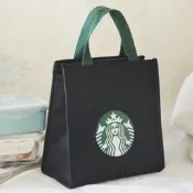 台灣現貨STARBUCKS 熱賣 星巴克日本便當袋大號絕緣午餐袋