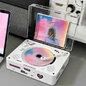 (店+)適用Sony索尼光碟復古CD專輯播放唱片機器藍牙音響KPOP生日禮物品