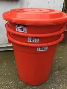 華成 萬能桶-175L 萬年桶 儲水桶 普力桶 波力桶 菊桶 垃圾桶 圓型水桶 耐酸桶 米桶 桃園可自取