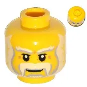 〈樂高人偶小舖〉正版LEGO 人臉5-6 聖誕老人 男生 白鬍子 單面表情 6350457 人偶