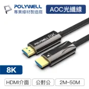 玩達人MasterToy 寶利威爾 HDMI 8K AOC光纖線 2米~50米 4K144 8K60 UHD 工程線 台灣現貨