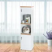 【Build dream 築夢家具】1.5尺 防水塑鋼 二門二拉盤 電器櫃(附插座)
