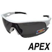 APEX 309偏光眼鏡-白  綠邊/灰邊隨機  戶外 慢跑 自行車 戶外 運動 登山 露營