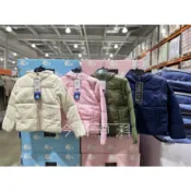 M/L號_粉紅/白_32 DEGREES兒童連帽輕量 羽絨外套 便宜_好市多costco143818/1912123