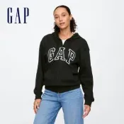 【GAP】女裝|Logo連帽外套-黑色/海軍藍(678782)