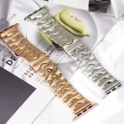 【ALL TIME 完全計時】Apple Watch 38/40/41/42/44/45/46/49mm  旗艦限量版小半切圓不鏽鋼
