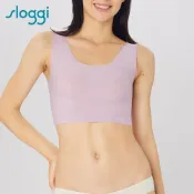 sloggi-ZERO FEEL日本版零感系列夜夜好棉眠無鋼圈U領背心式內衣 淡雅櫻粉｜88-340 78