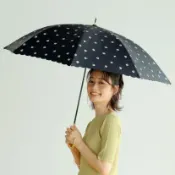 Wpc.｜雛菊花園手動遮光降溫長傘-黑(直傘/手動傘/遮光降溫) 官方直營