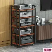 築良舍 音響櫃 音箱架 功放架 功放機架可移動落地 多層音箱子 膽機HIFI發燒設備機櫃 音響腳支架子