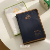 𝘼𝙍𝙊𝙉𝙎𝙃𝙊𝙋 ® MUZIK TIGER 文創 | 滾邊配色布書衣 布書衣 布書套 書套 書衣 筆記本 本子 文具