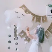 【泰勒嚴選】最快隔日送達 生日氣球佈置 兒童生日氣球 雲朵氣球 生日佈置 慶生佈置 慶生氣球 生日快樂氣球