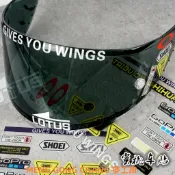 【台灣出貨】適用於SHOEI X14 X12 Z7馬奎斯93號頭盔 鏡片組合貼紙競技鏡片 反光貼 頭盔裝飾貼