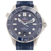 OMEGA 歐米茄 全新海馬同軸擒縱大師天文台橡膠款x藍x42mm