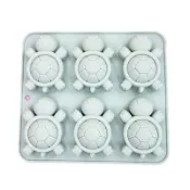 *D*6連烏龜造型矽膠模具果凍巧克力布丁烘焙冰塊滴膠龜苓膏模具皂模