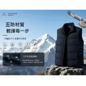 (店+)羽絨背心外套男生秋冬登山機能保暖無袖多口袋馬甲男裝工裝背心夾克防風外套輕羽絨外套