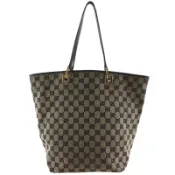 【DOKODEMO】Gucci GUCCI 托特包 002.1093 GG帆布黑色肩背包/手提包 A5 開口 女士 [二手]