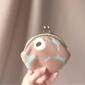 雲朵那堤 - 限量 Marimekko布料 餅乾口金包 / 小物耳機飾品 收納