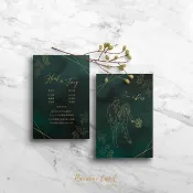 翡翠莊園/插畫喜帖(含繪製,信封,百張起贈插畫