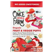【iHerb】Once Upon A Farm, Organic Fruit & Veggie Puffs, Crawler, Variety Pack, 10 Pouches, 0.25 oz (7 g) Each